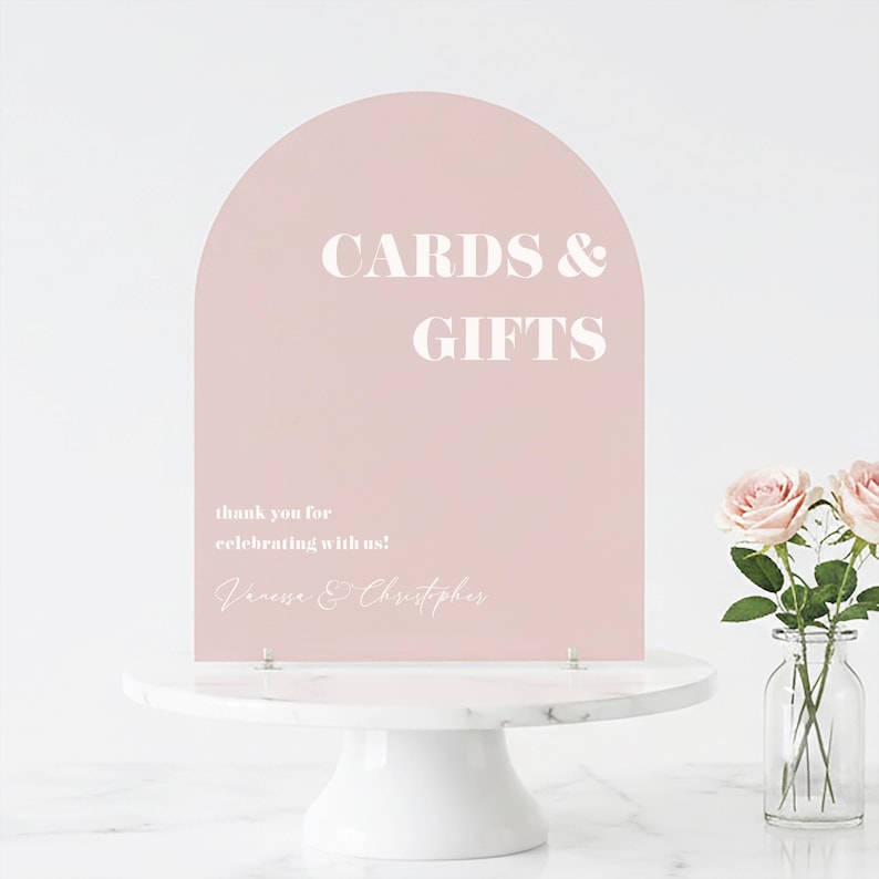 event sign for a cards and gifts sign