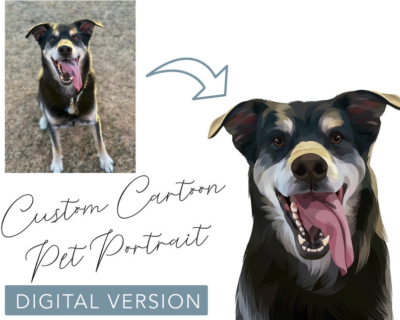 Cartoon Dog Portrait