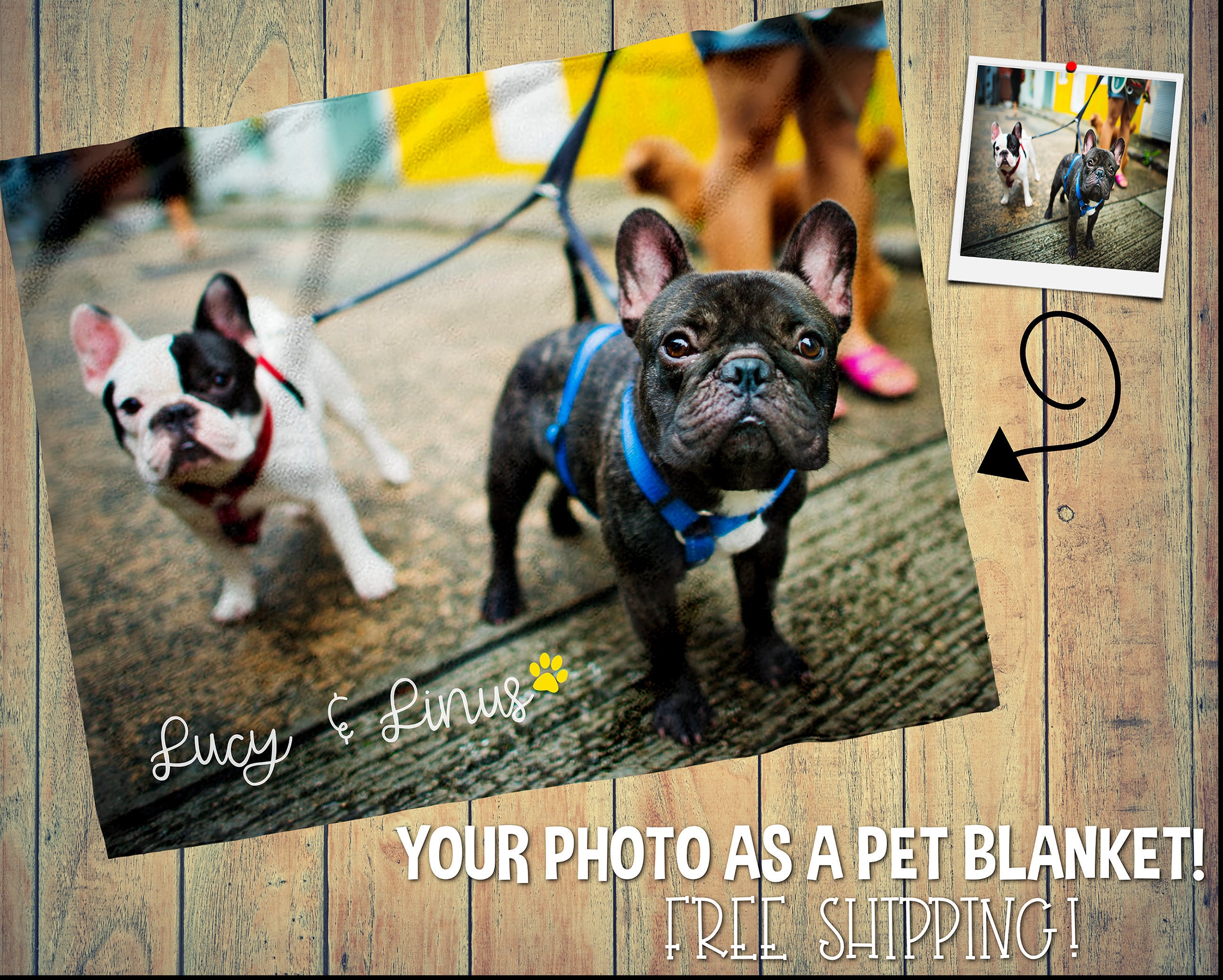 dog blanket with name