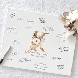 Canvas Wedding Guest Book Alternatives, Wedding Guest Book Alternative, Wedding Guestbook Alternative, Signable Wedding Guest Book Sign