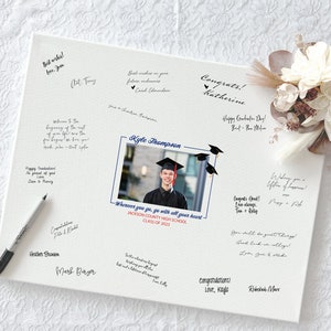 Canvas Graduation Guest Book Alternatives, Grad Party Guest Book Alternative, 2023 Grad Guestbook Alternative, Signable Guest Book Sign 15
