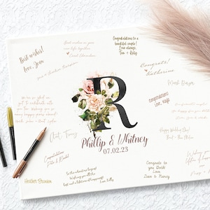 Canvas Wedding Guest Book Alternatives, Wedding Guest Book Alternative, Wedding Guestbook Alternative, Signable Wedding Guest Book Sign 1