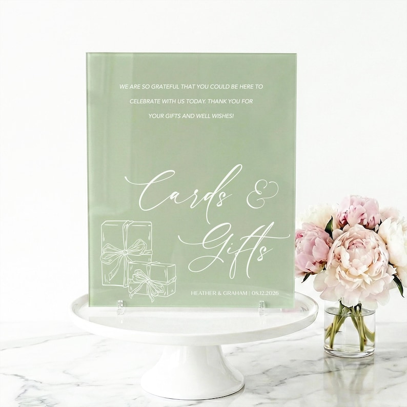 acrylic sign for reception