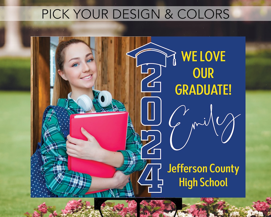 Class of 2024 Senior 2024 Yard Sign, Graduation Yard Sign, 24 X 18 Yard ...
