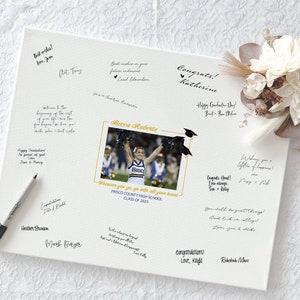 Canvas Graduation Guest Book Alternatives, Grad Party Guest Book Alternative, 2023 Grad Guestbook Alternative, Signable Guest Book Sign 15