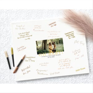 Baby shower guestbook