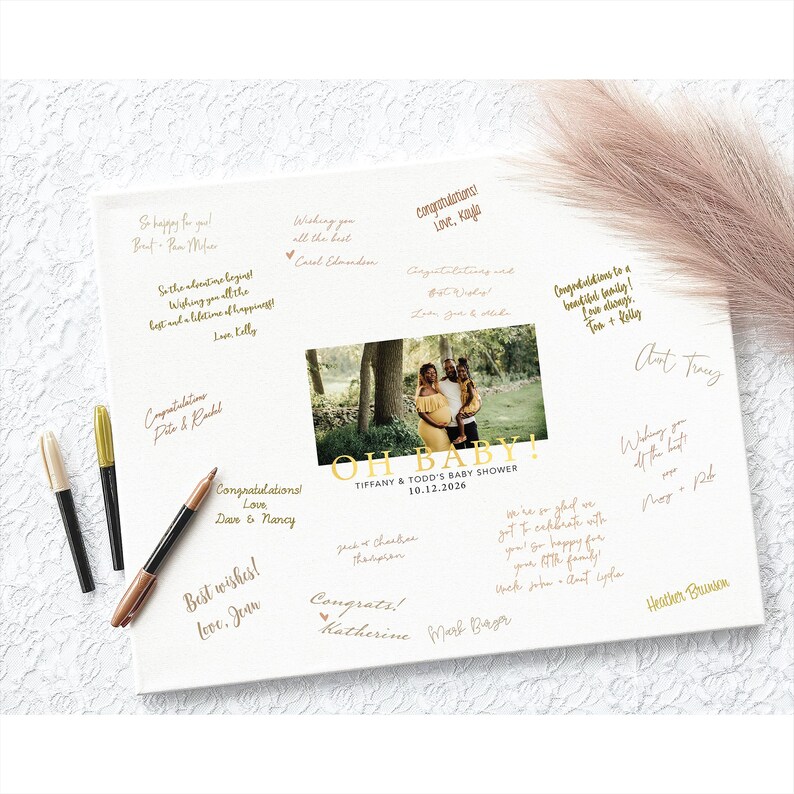 Baby shower guestbook