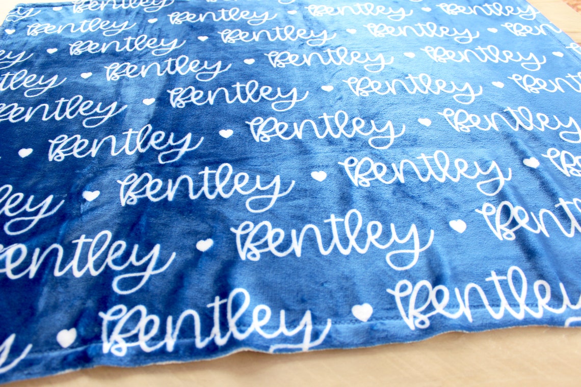 Personalized Baby Blanket Baby Name Blanket Custom Baby Etsy