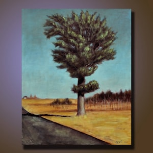 Original Landscape Painting Tree Wall Art Landscape painting Home Decor Modern Art Canvas Artwork Hand Made Acrylic Painting 20 x 16