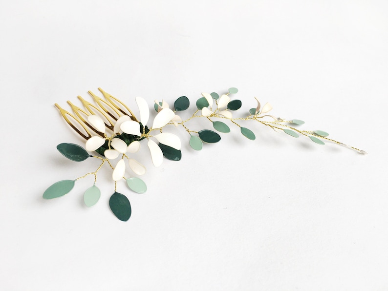 Hair comb with flower design image 4