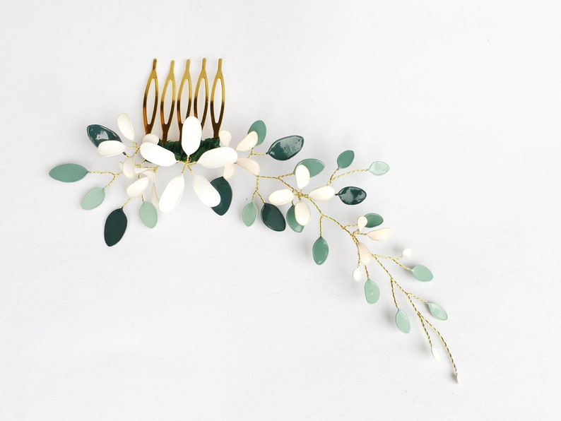 Hair comb with flower design image 3