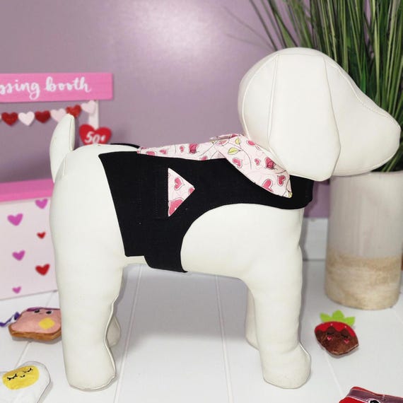 Pink Roses & Hearts Dapper Vest – New Collection for Stylish Pups - Pet Apparel