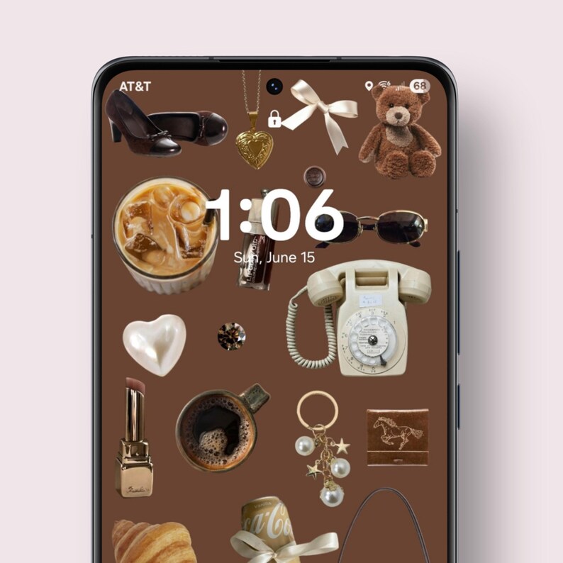 Coffee | Lockscreen Wallpaper | Phone Wallpaper | Samsung | Brown Cream ...