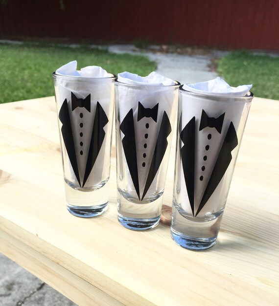 Personalized Groomsmen Shot Glasses 2oz Groomsmen Gift