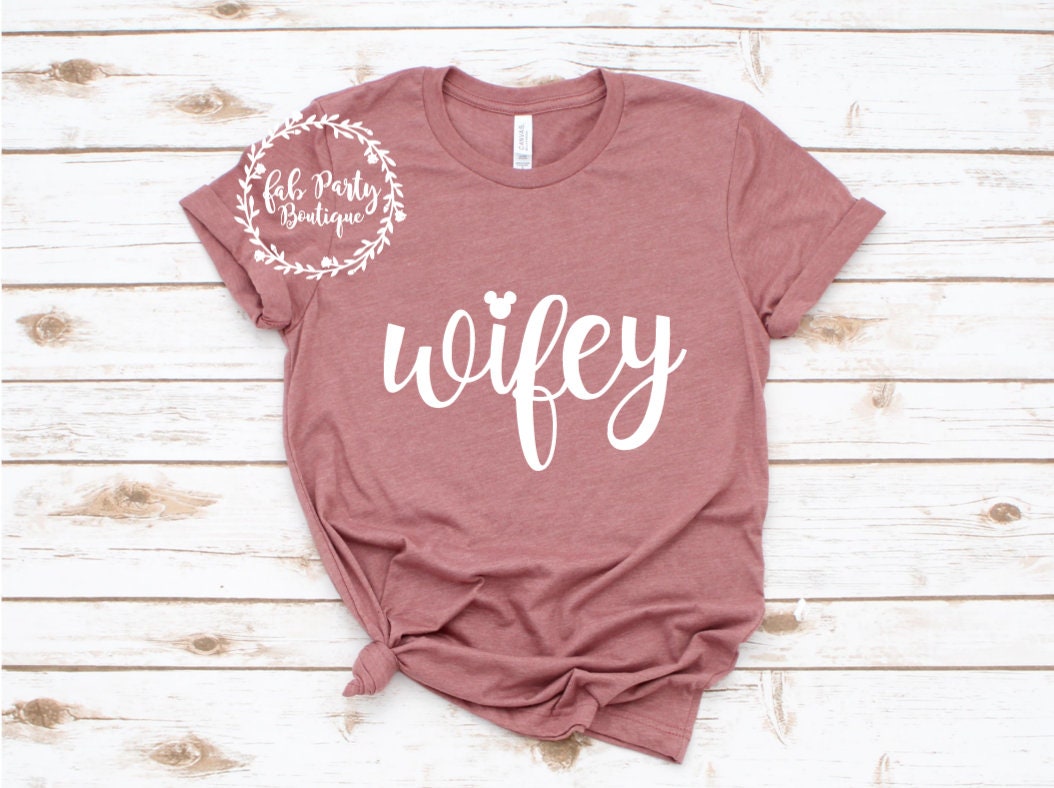 Wifey Disney Shirt Disney Honeymoon Shirt Minnie Shirt | Etsy