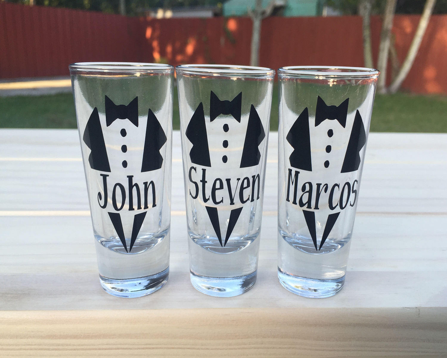 Personalized Groomsmen Shot Glasses 2oz Groomsmen Gift Etsy