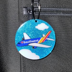 Southwest inspired luggage tag