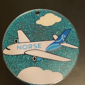 Norse Airline inspired luggage tag