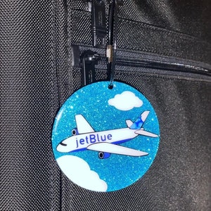 JetBlue inspired luggage tag