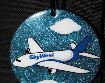 SkyWest inspired luggage tag