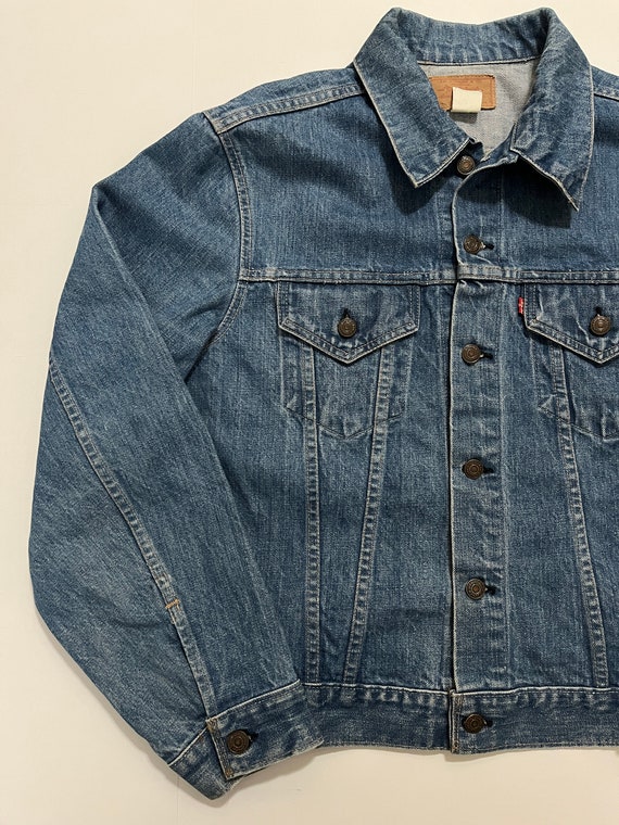 Vintage 80s Levi Denim Jacket Blue Large - image 2