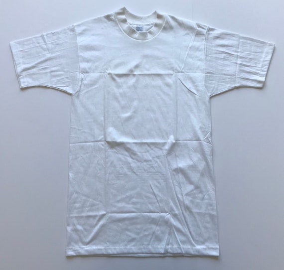 Vintage 1970s Kodel Blank White Crew Neck T Shirt