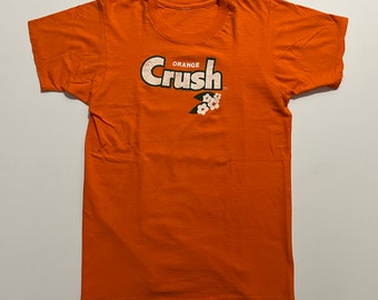 Vintage Orange Crush Soft Drink Soda T Shirt Orange Small Pop