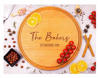 Custom Cutting Board, Personalized Charcuterie Board, Housewarming Gift, Wedding Gift, Engraved Cheese Board, Christmas Gift, Couples Gift