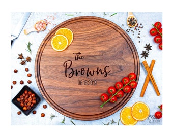 Personalized Cutting Board, Custom Engraved Cheese Board, Cheese Board, Engagement Gift, Christmas Gift, Couples, Wedding Gift, Anniversary