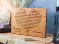 Wedding Song Lyrics Engraved, Wooden Anniversary Gift, First Dance Lyrics, 5th Anniversary, Wood Anniversary, Wedding Gift, Valentines Gift product logo