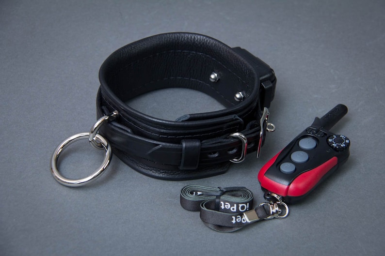 Premium Leather Shock Collar BDSM Etsy