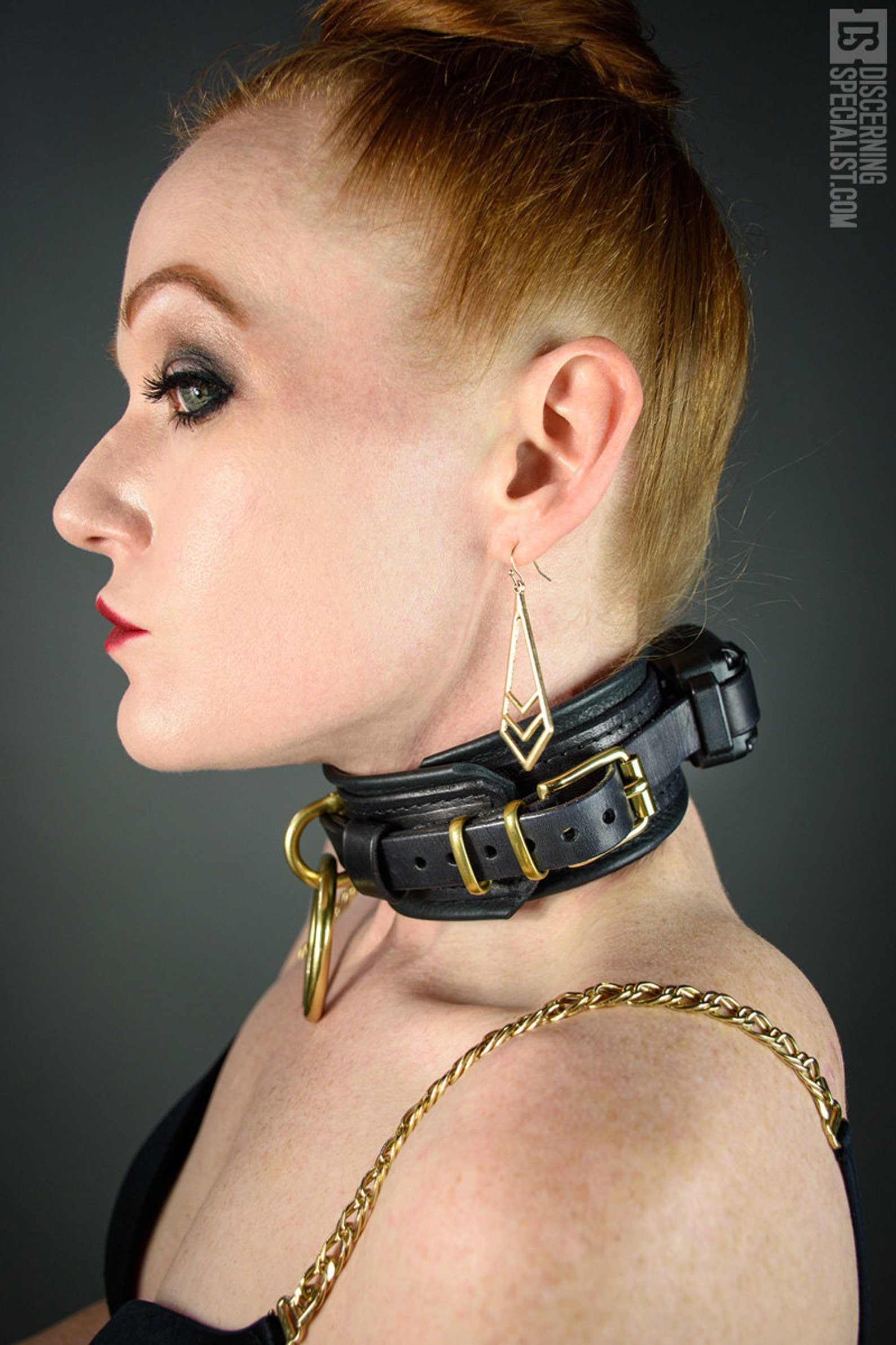 Premium Leather Shock Collar BDSM Etsy