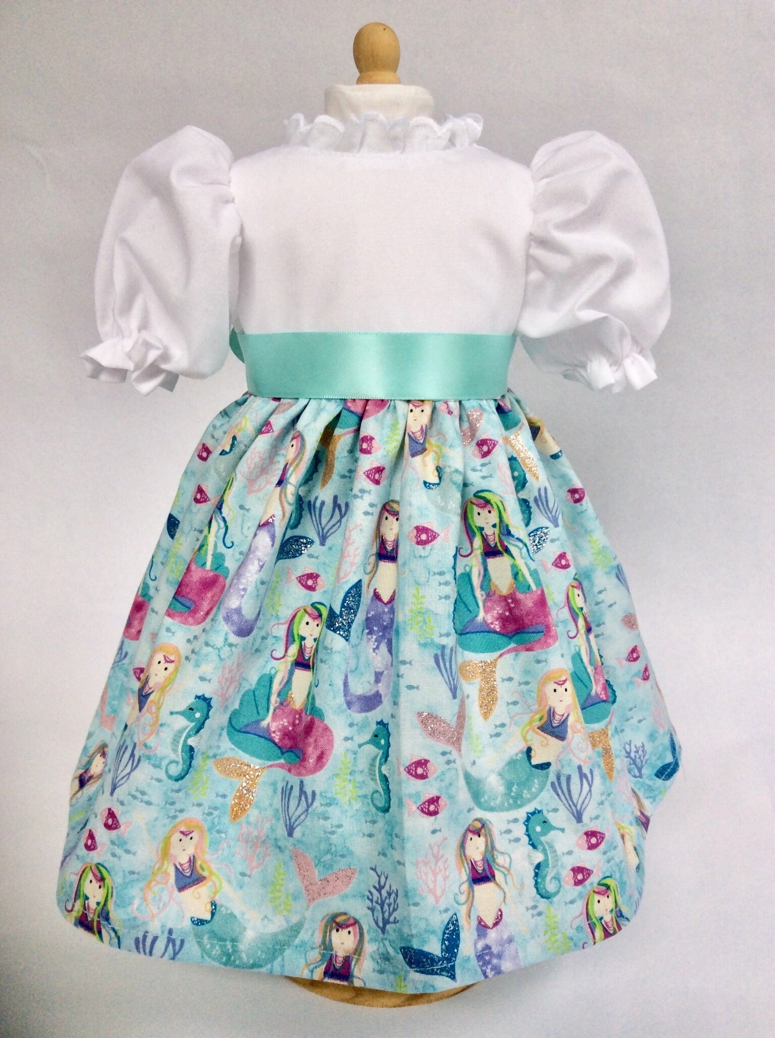 mermaid print dress