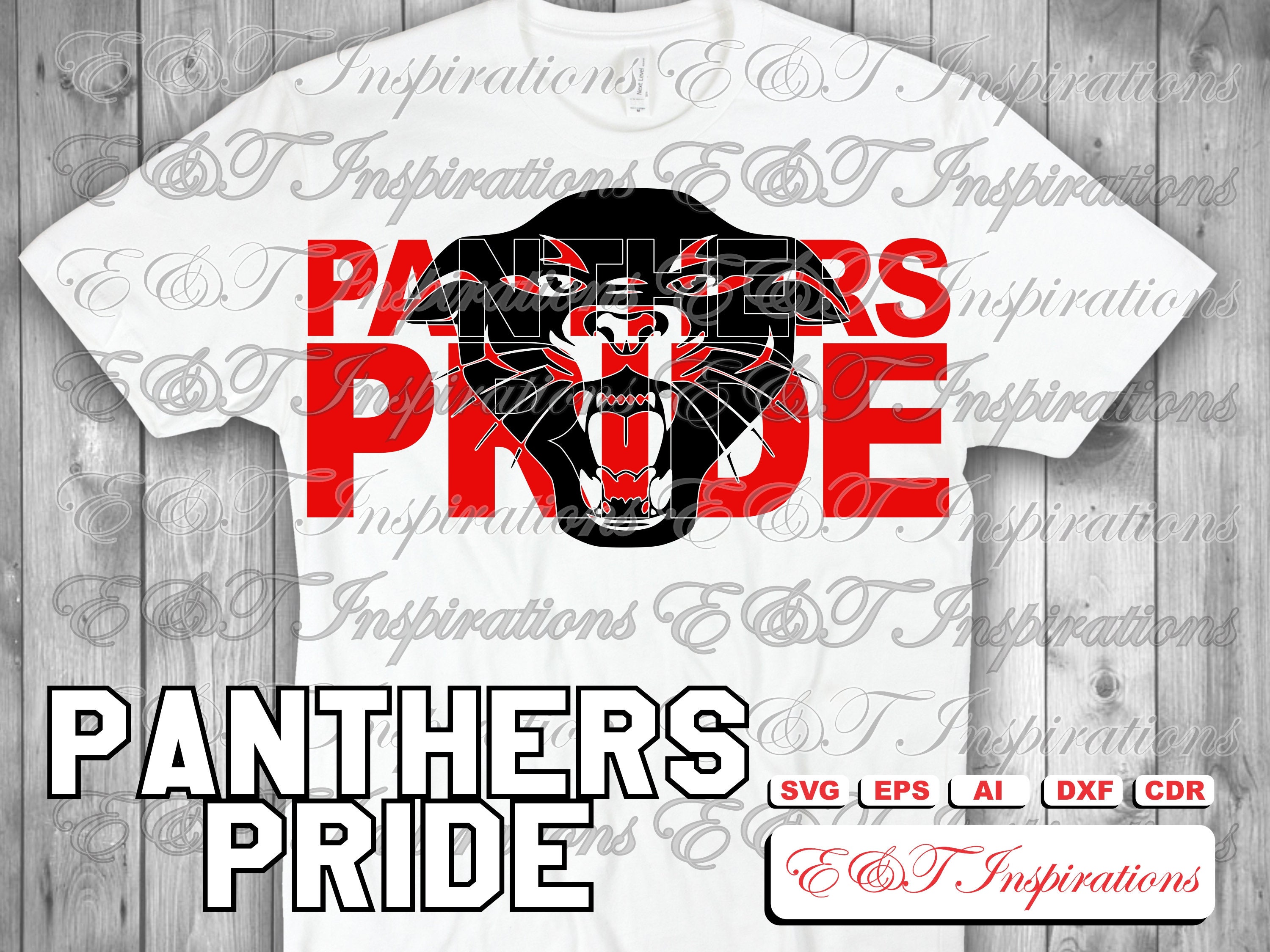 Panthers Pride svg Mascot Vector cut files ai eps dxf cdr Etsy