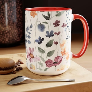 Coffee Mugs, 15oz wildflowers