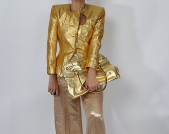 shiny gold jacket
