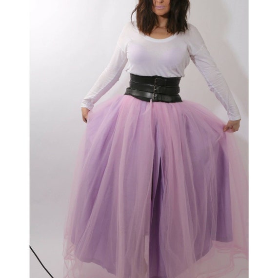Purple tulle 2025 maxi skirt