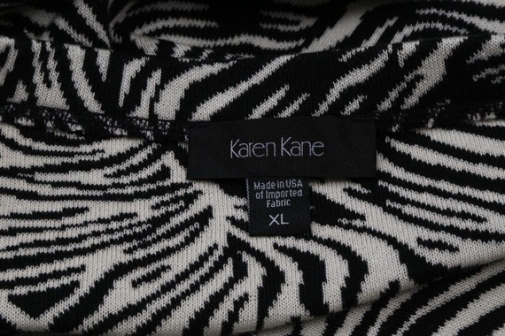 Vintage Karen Kane Zebra Stripe Knit 2 Piece Jack… - image 7