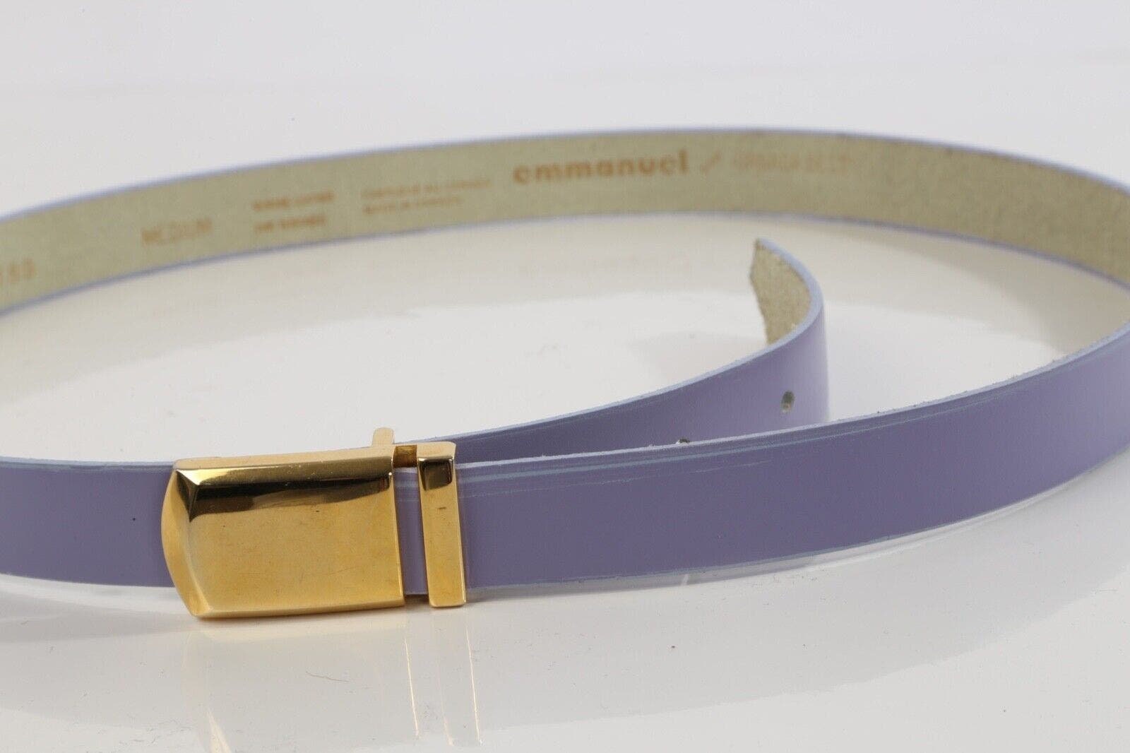 Vintage Emmanuel Purple Skinny Leather Belt Size M - Etsy