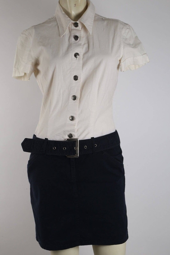 Vintage Moschino Jeans Button Collared Short Sleev