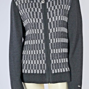 Vintage St. John Collection by Marie Gray, Ribbed Zip Front