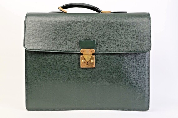 Louis Vuitton Olive Green Leather Robusto I Briefcase Louis Vuitton