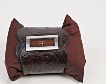 Adrienne Brown Band Watch Cuff - Etsy display picture 1