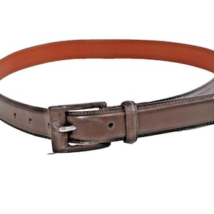 Vintage LAUREN Ralph Lauren Brown Genuine Italian Leather Belt Size M