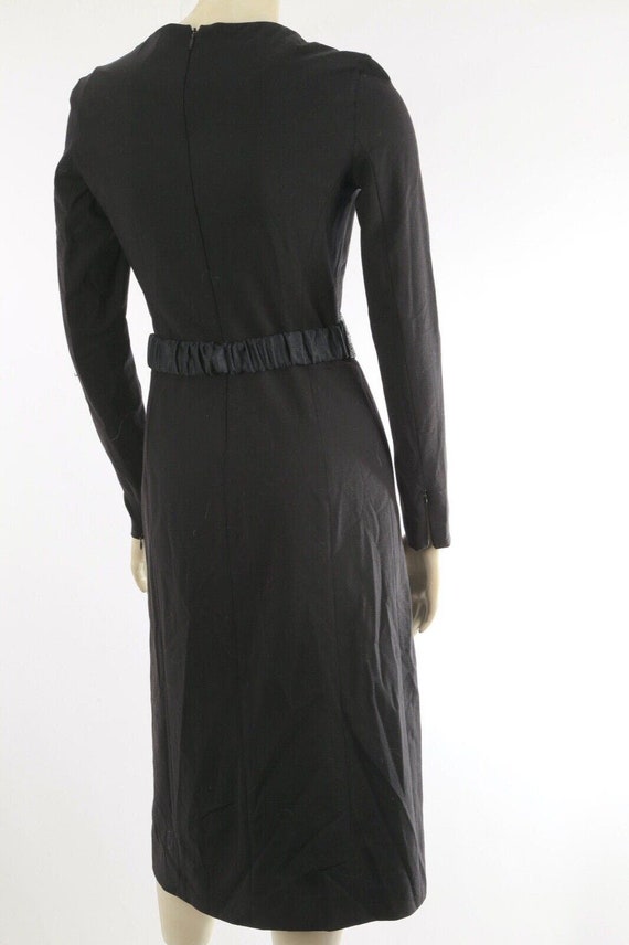 Vintage Giorgio Armani Black Wool Long Sleeve Bel… - image 5