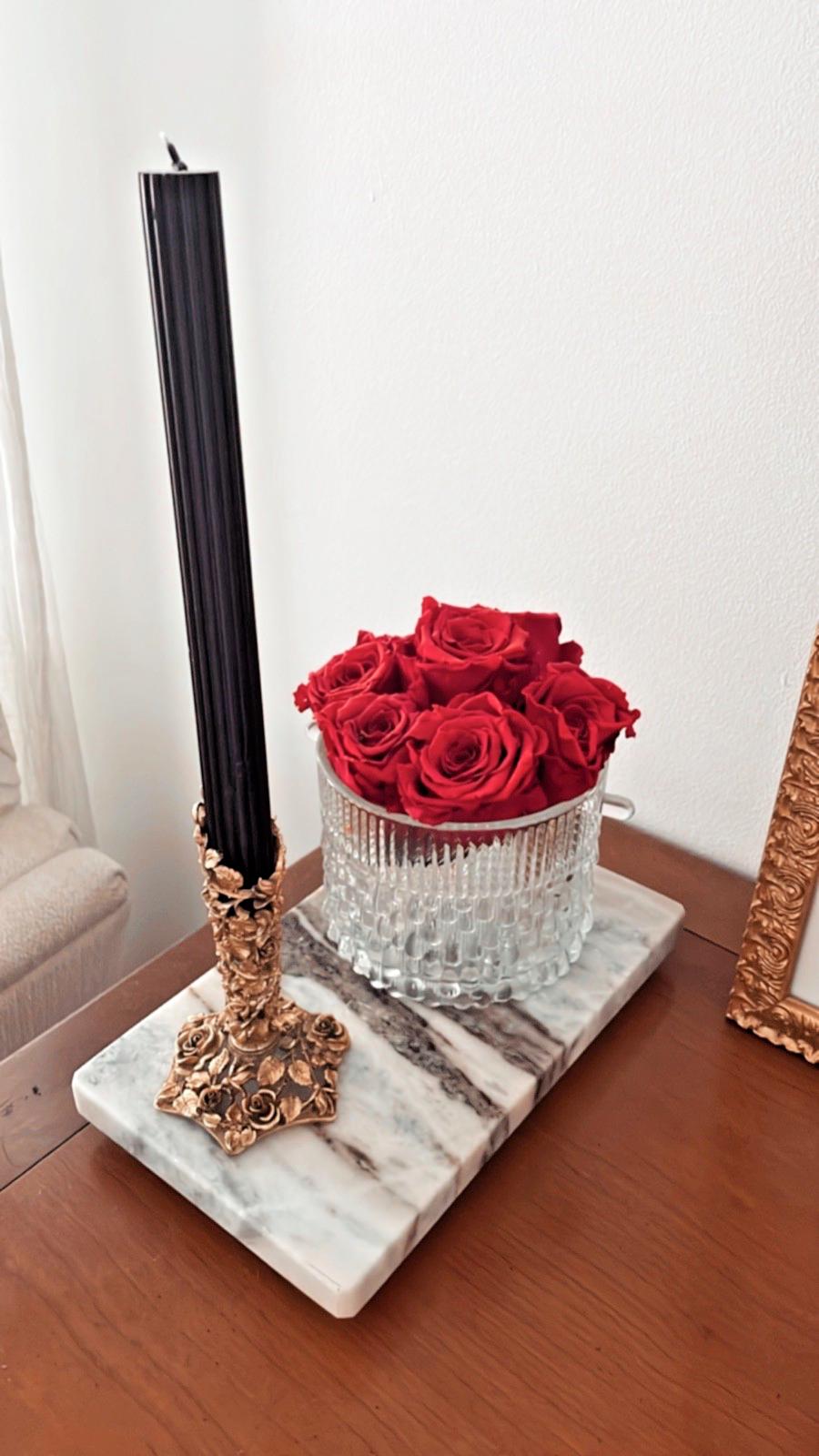 Vintage Matson Ornate Gold Plated Roses Flower Vase Candle Holder