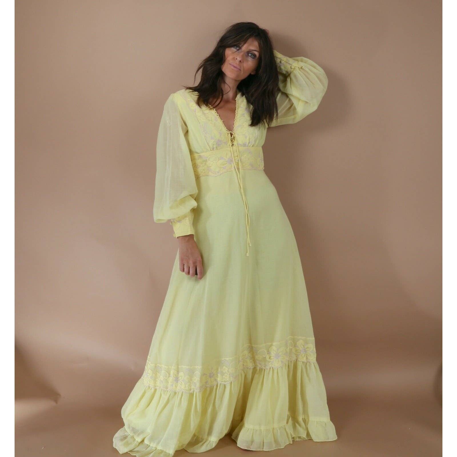 Long Sleeve Maxi Dress - Etsy