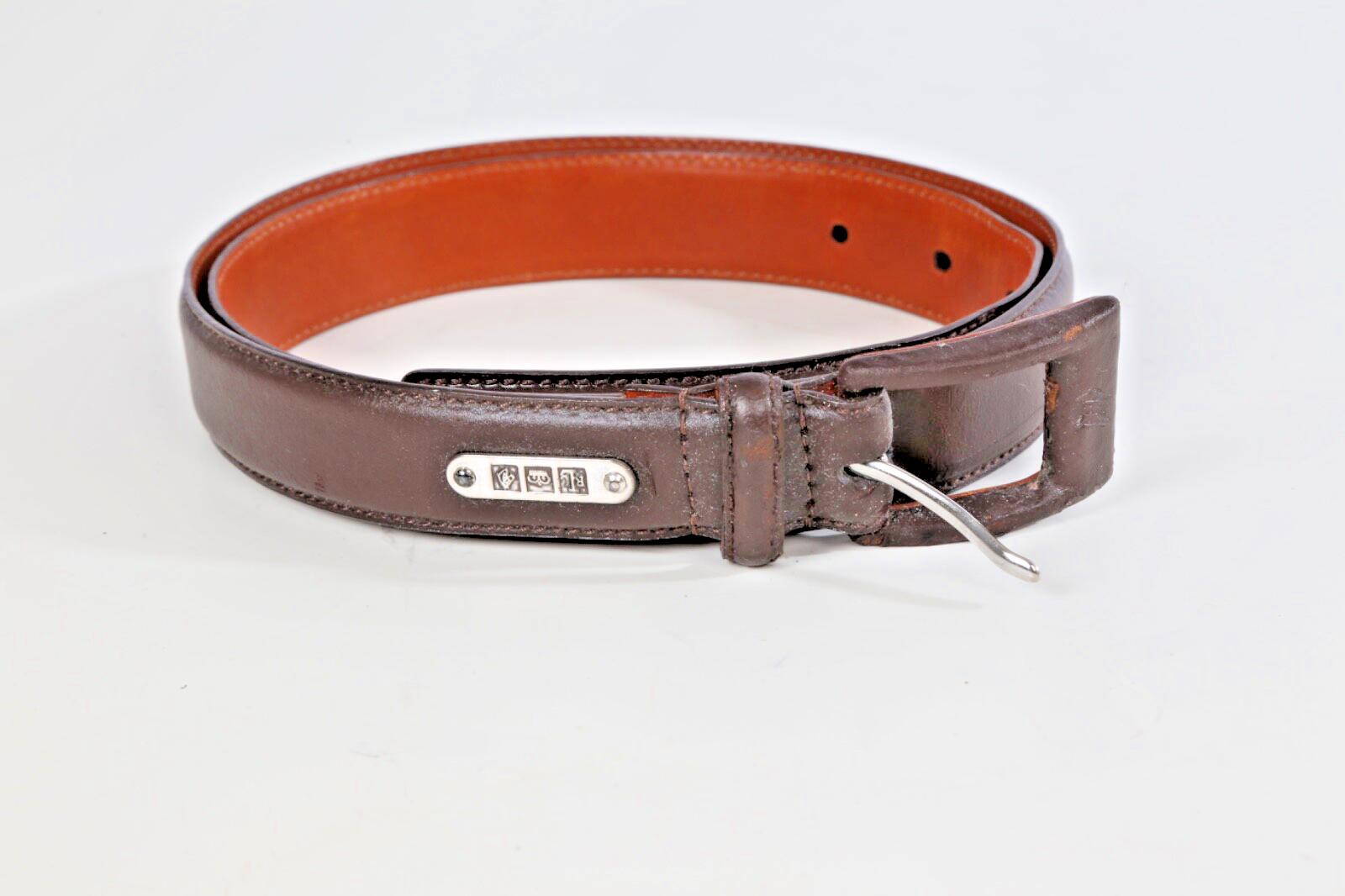 Vintage Lauren Ralph Brown genuine Leather Belt with stitch detailing Sz M Polo Ralph Lauren Brown Belts for Men for sale | eBay main image 3
