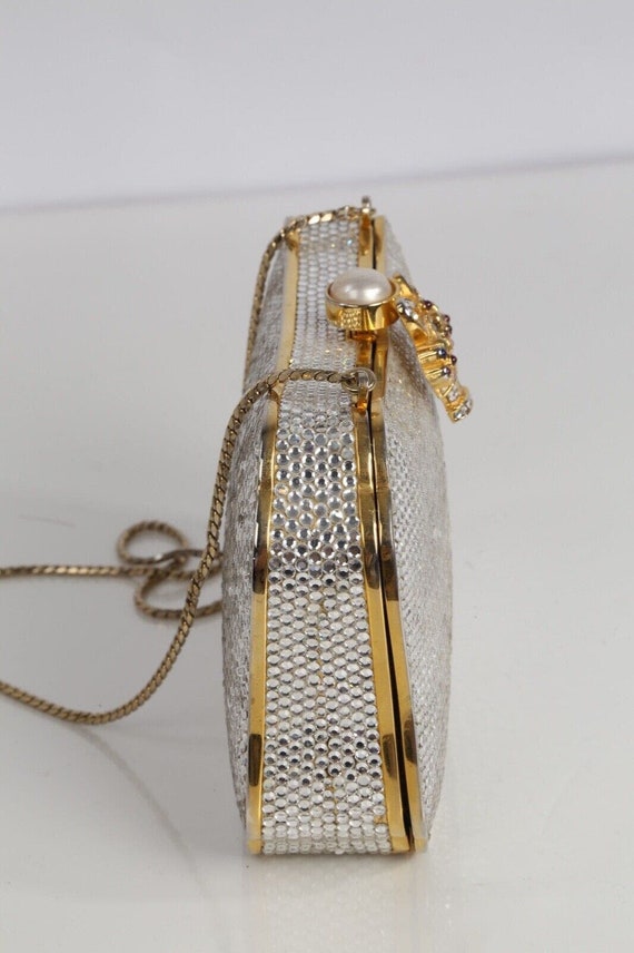 Vintage Judith Leiber Swarovski Crystal Minaudier… - image 7