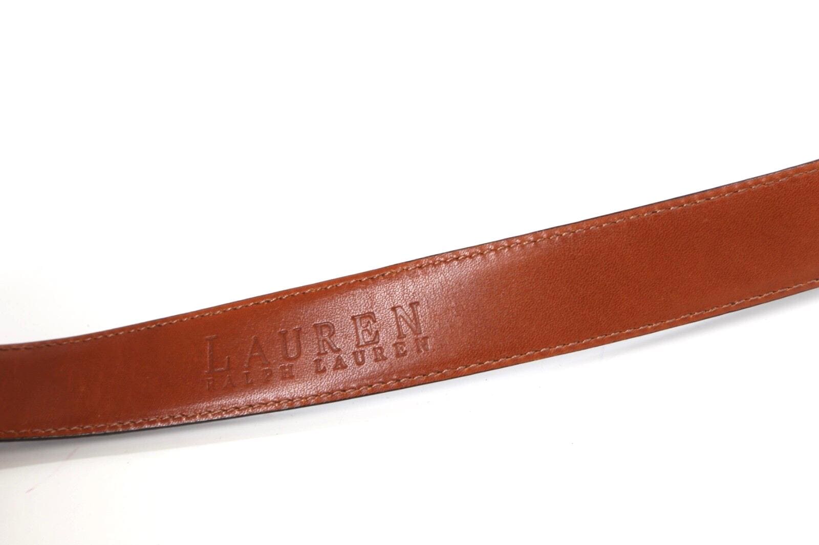 Vintage LAUREN Ralph Lauren Brown Genuine Italian Leather Belt Size M Vintage LAUREN Ralph Lauren Brown Genuine Italian Leather  main image 2